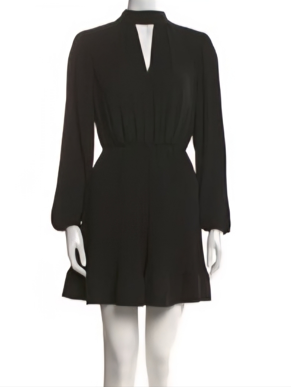 Milly Black Mock Neck Mini Dress